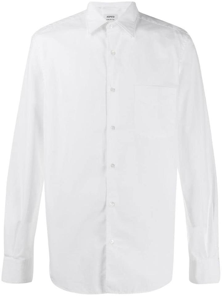 Aspesi Front Pocket Detail Shirt - White