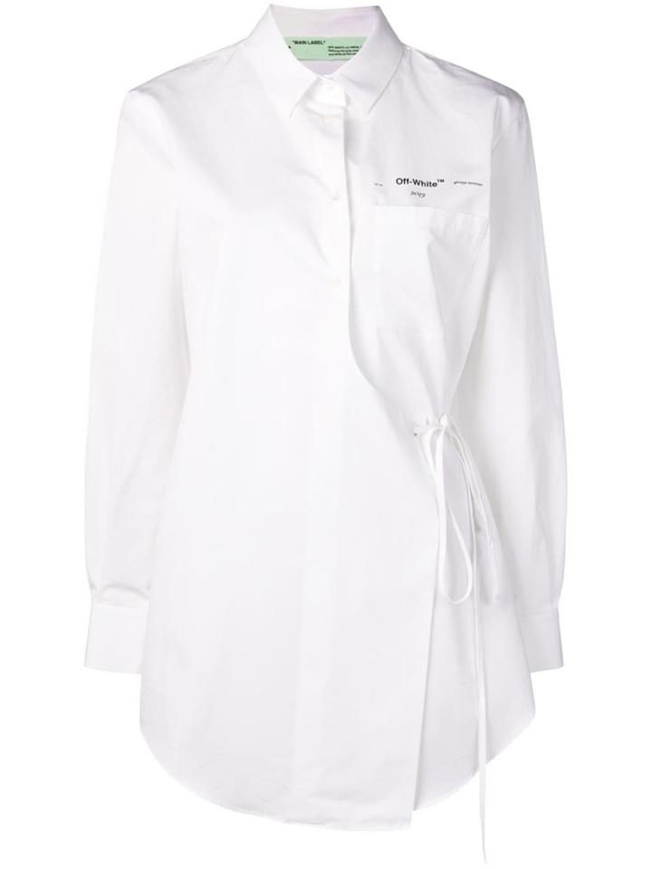 Off-white Long Wrapped Shirt