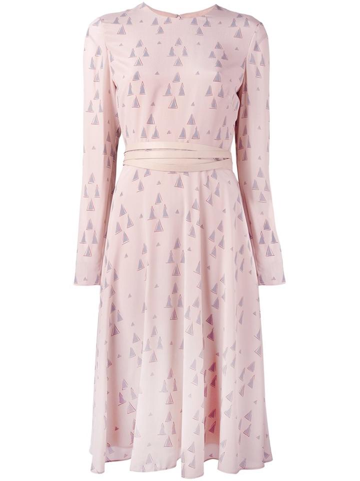 Valentino 'russian Ballet' Print Dress, Women's, Size: 40, Nude/neutrals, Silk/spandex/elastane