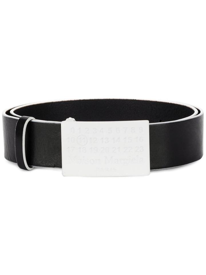 Maison Margiela Flat Buckle Belt - Black