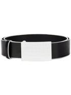 Maison Margiela Flat Buckle Belt - Black