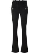 Unravel Project Lace-up Front Bootcut Jeans - Black