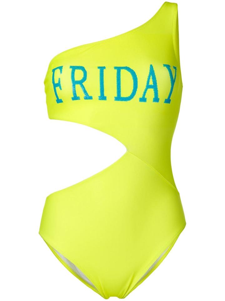 Alberta Ferretti 'friday' Swimsuit - Yellow
