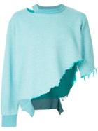 Facetasm Asymmetric Sweatshirt - Blue