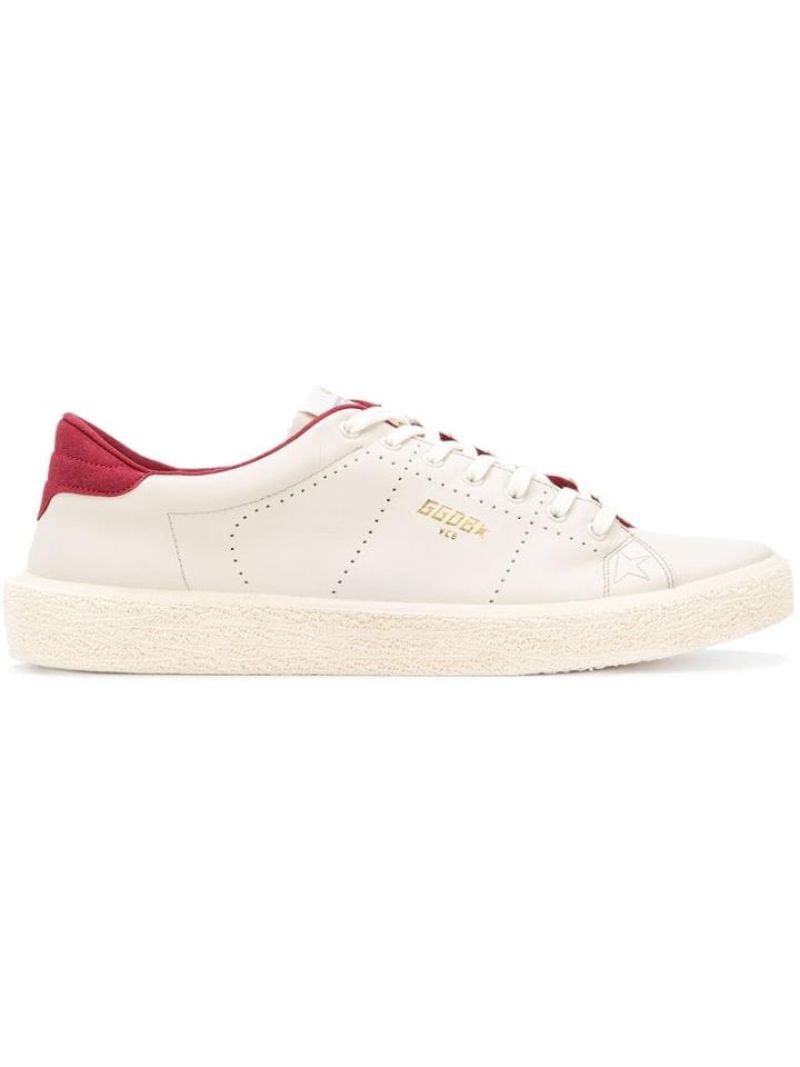 Golden Goose Perforated Logo Sneakers - Neutrals