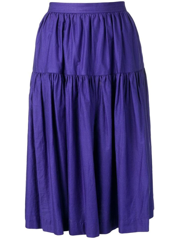 Yves Saint Laurent Pre-owned 1980's Gypsy Skirt - Purple