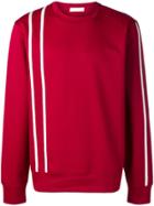 Helmut Lang Stripe Sports Sweatshirt - Red
