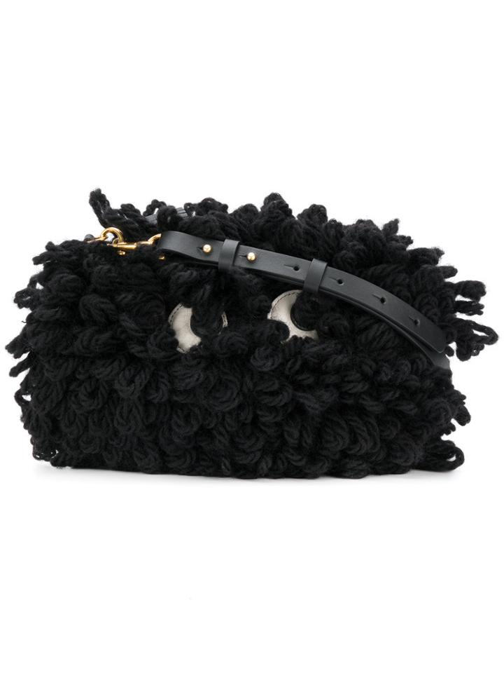 Anya Hindmarch Chunky Eyes Crossbody Bag - Black
