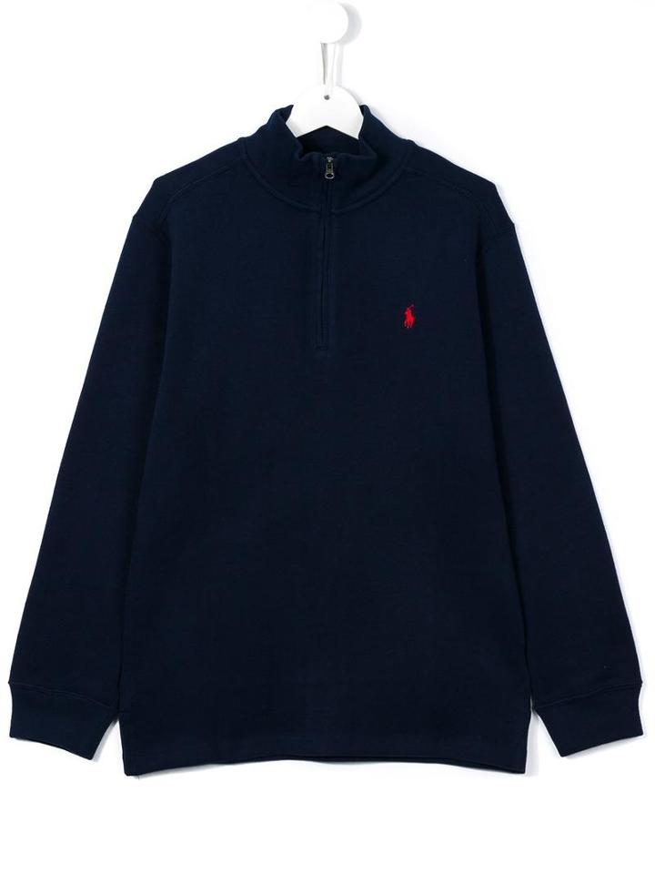 Ralph Lauren Kids Zipped Jumper, Boy's, Size: 14 Yrs, Blue