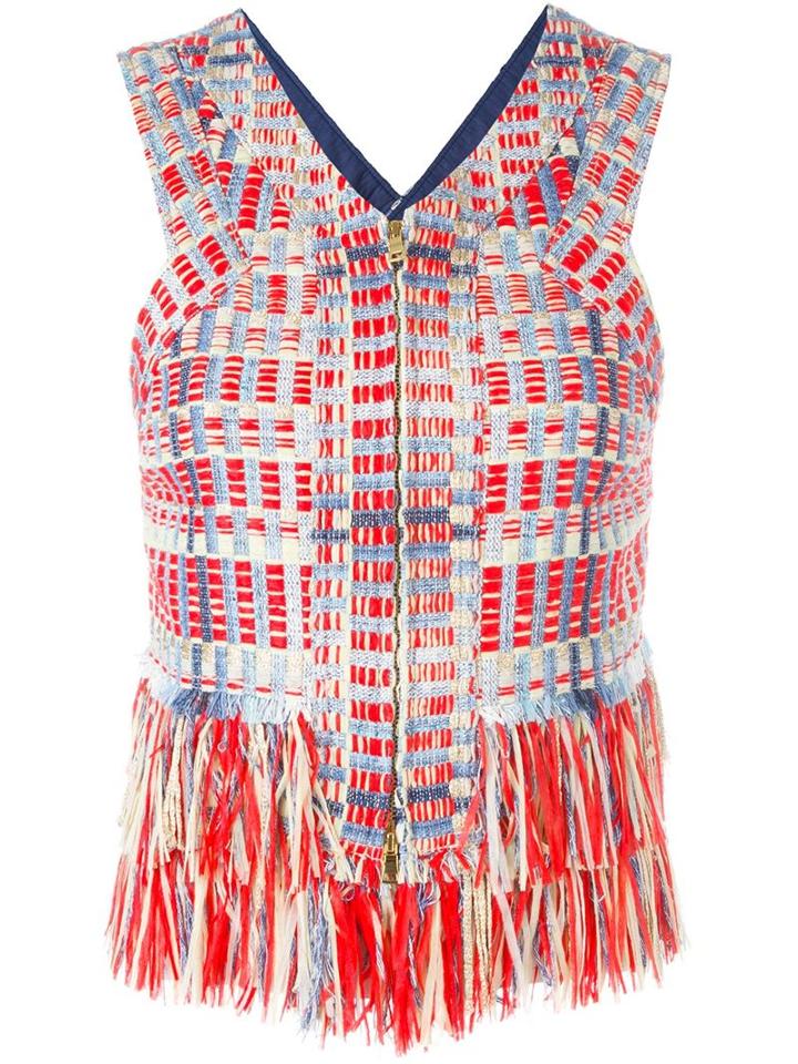 Tory Burch 'april' Top, Women's, Size: 4, Cotton/acrylic/polyamide/other Fibers