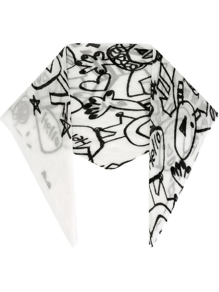 Issey Miyake Cauliflower 'hello' Pleated Scarf