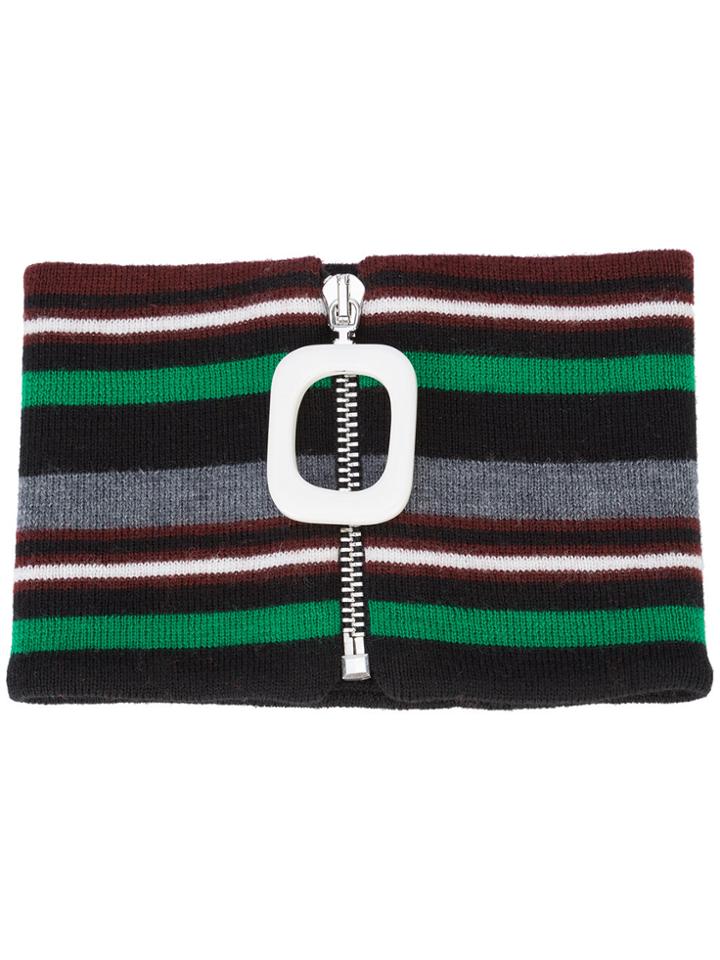 Jw Anderson Striped Neckband - Green