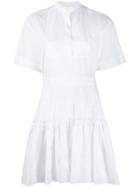 Chloé Broderie Anglaise Shirt Dress - White