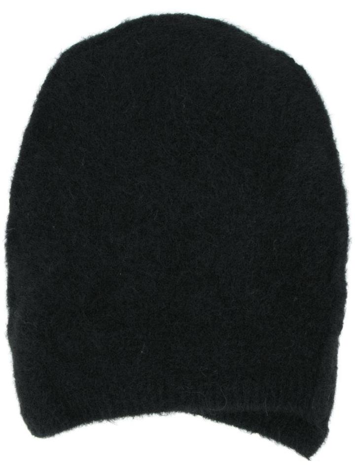 Isabel Benenato Knitted Beanie Hat - Black
