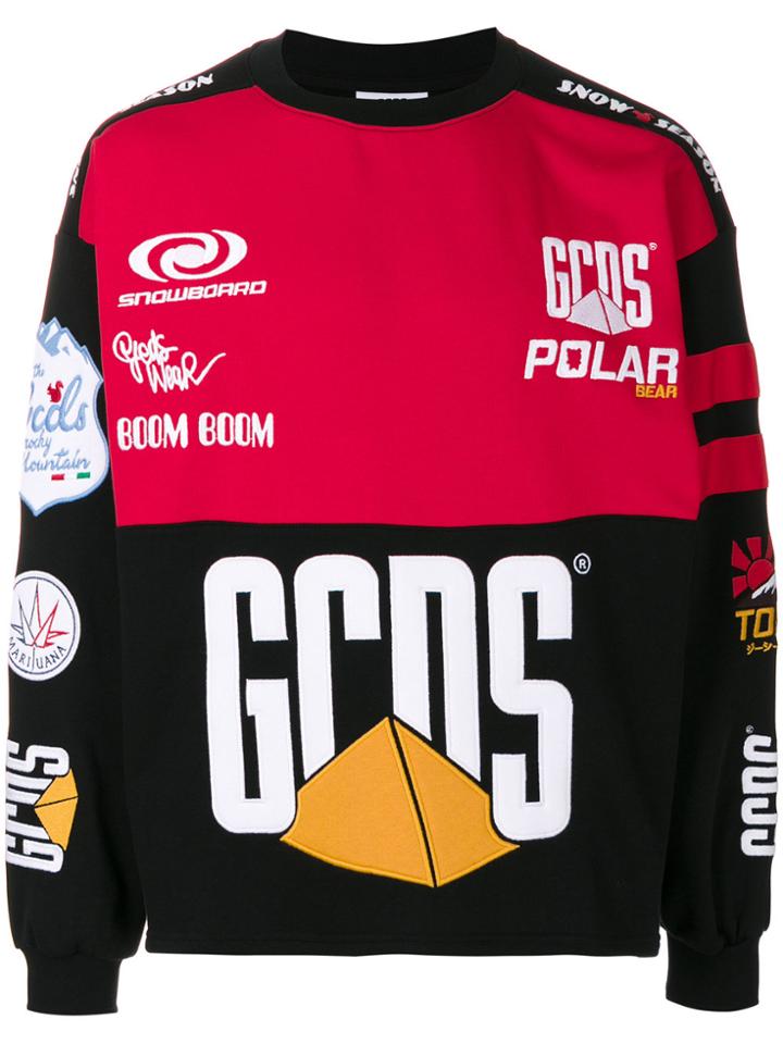 Gcds Printed Sweatshirt - Black