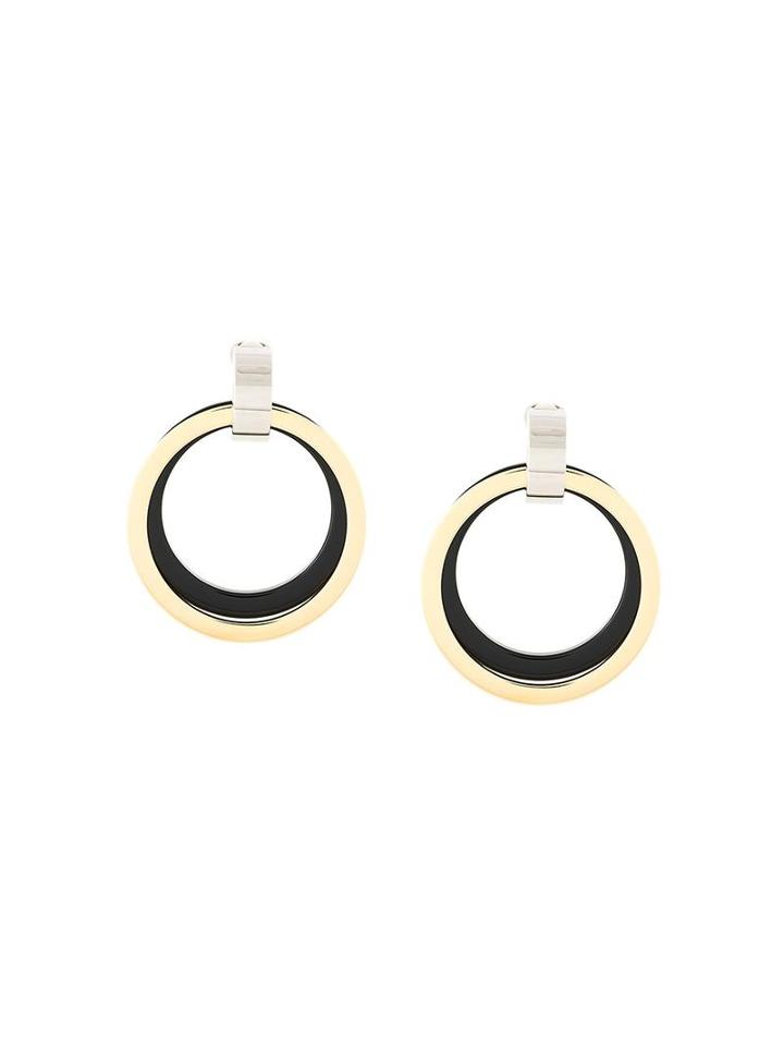 Marni Double Hoop Clip-on Earrings, Women's, Black