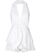 C/meo - Bow Detail Playsuit - Women - Cotton - S, White, Cotton