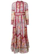 Valentino Lace Trim Floral Skirt - Multicolour