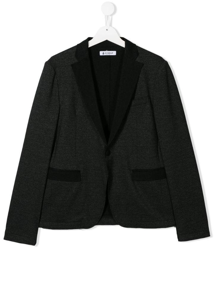 Dondup Kids Teen Melange Smoking Jacket - Black