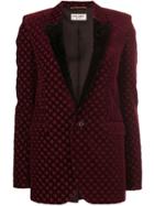 Saint Laurent Embroidered Velvet Blazer