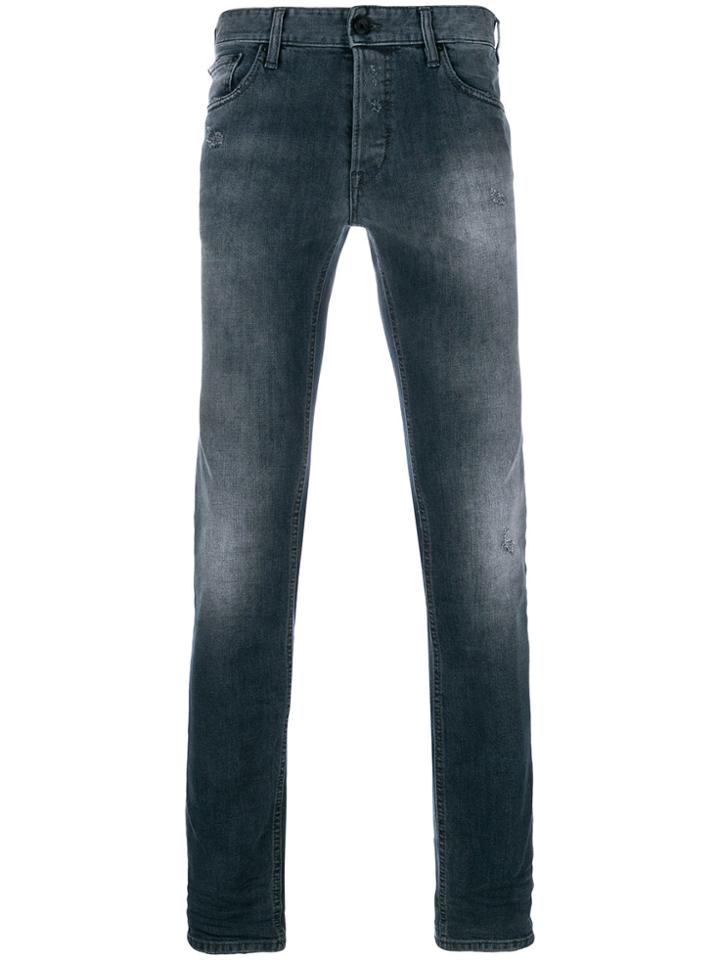Just Cavalli Faded Straight Leg Jeans - Blue