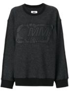 Mm6 Maison Margiela Logo Sweatshirt - Black