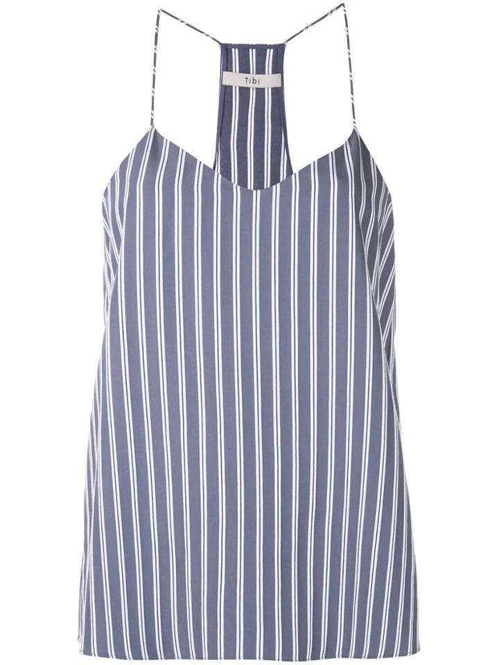 Tibi Viscose Twill Cami Top - Blue