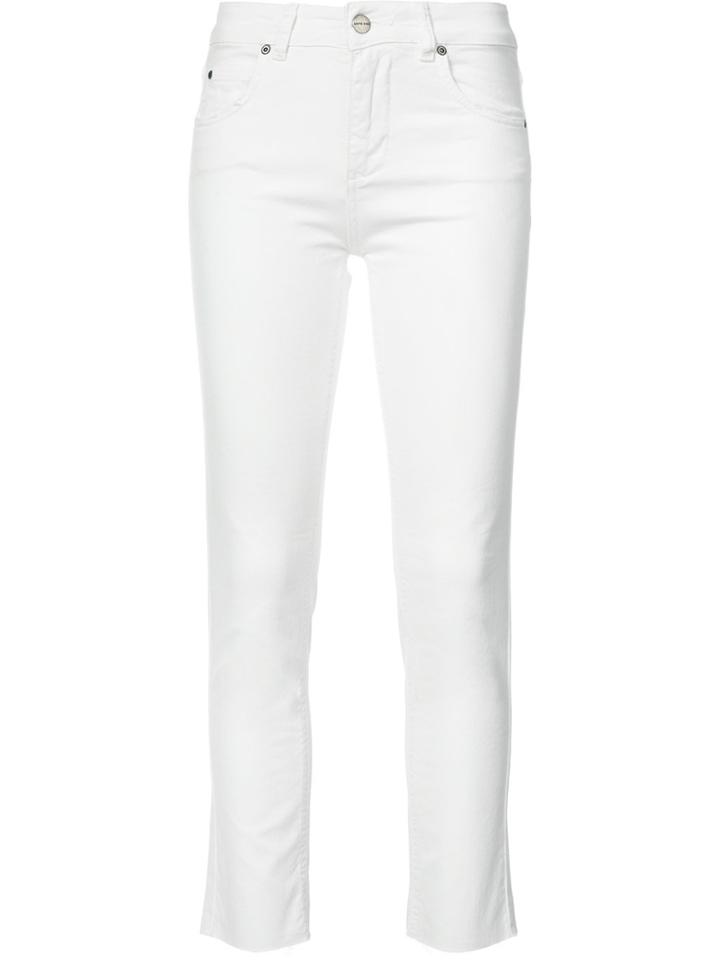 Anine Bing Cropped Jeans - White
