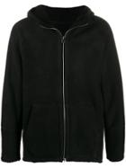 Salvatore Santoro Hooded Sheepskin Jacket - Black