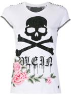 Philipp Plein Skull Floral T-shirt - White
