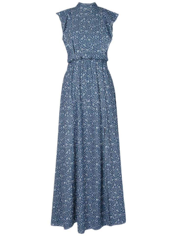 Lilly Sarti - Denim Maxi Dress - Women - Cotton - 42, Blue, Cotton