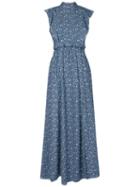 Lilly Sarti - Denim Maxi Dress - Women - Cotton - 42, Blue, Cotton
