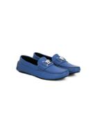 Young Versace Perforated Loafers - Blue
