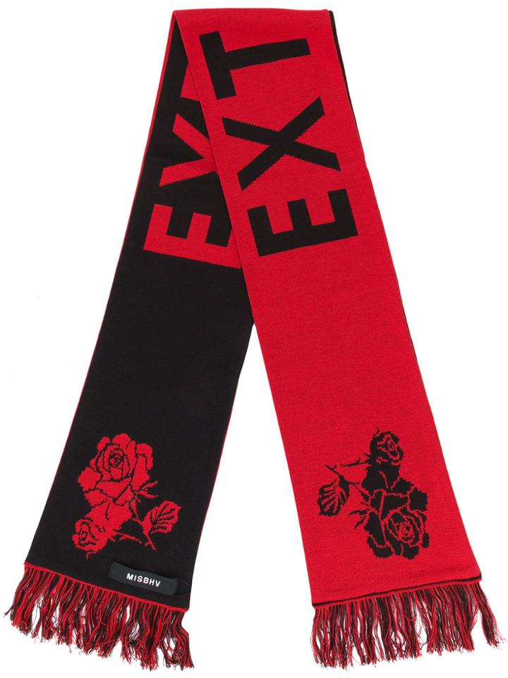 Misbhv Logo Rose Scarf - Black