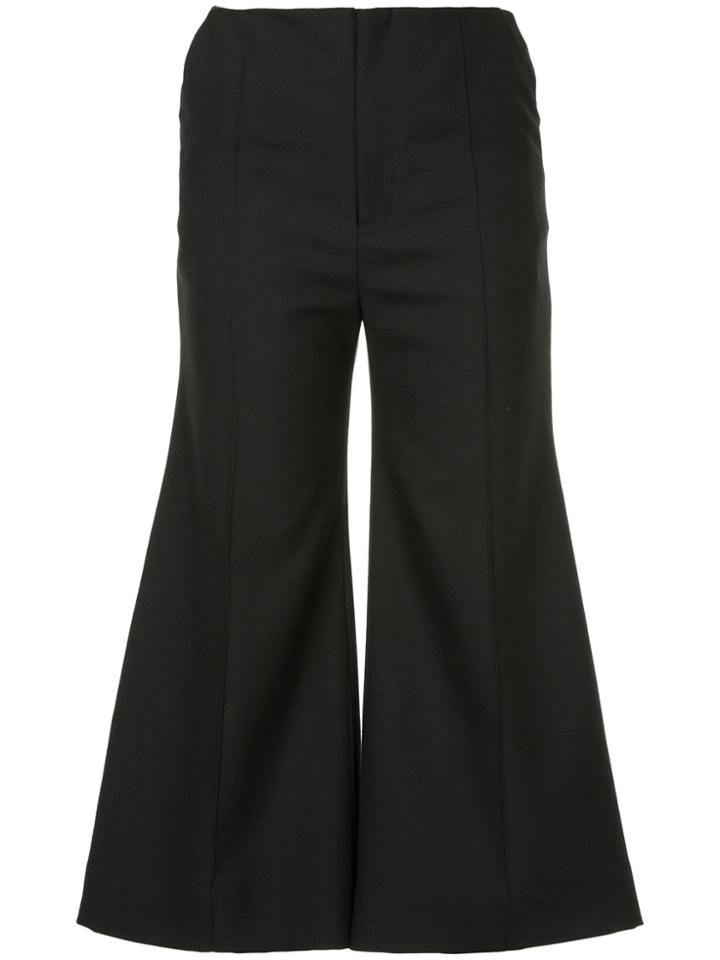 Georgia Alice Bobby Cropped Flared Trousers - Blue