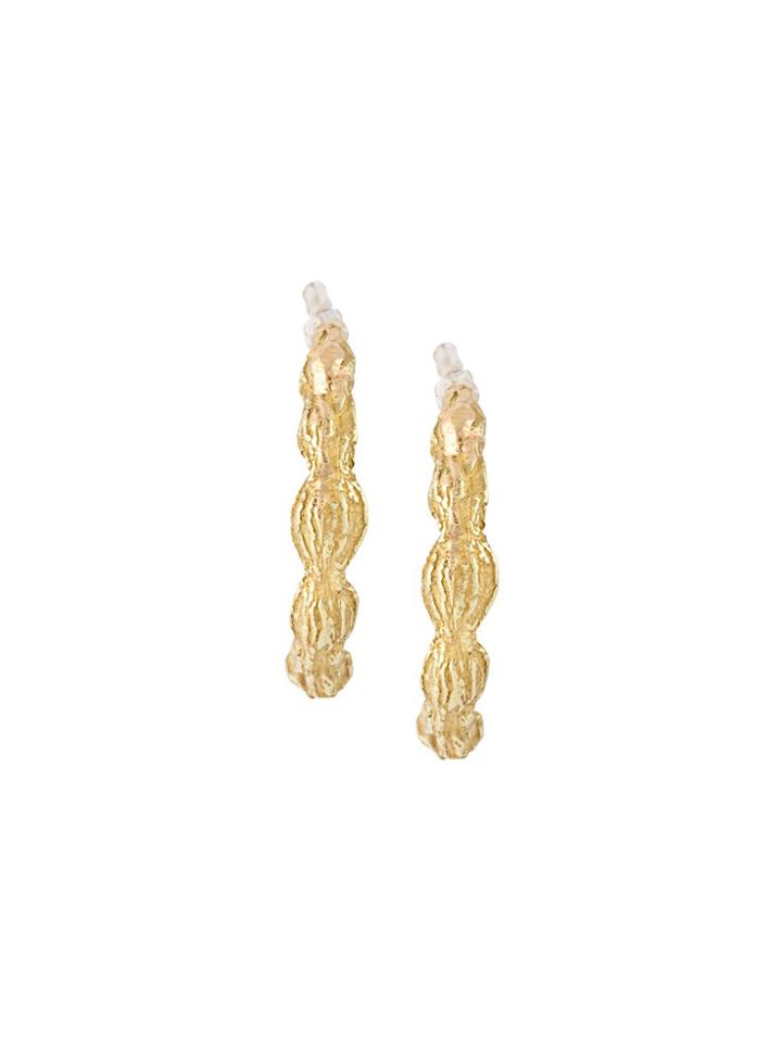 Wouters & Hendrix Gold 18kt Yellow Gold Sculpted Hoop Earrings -