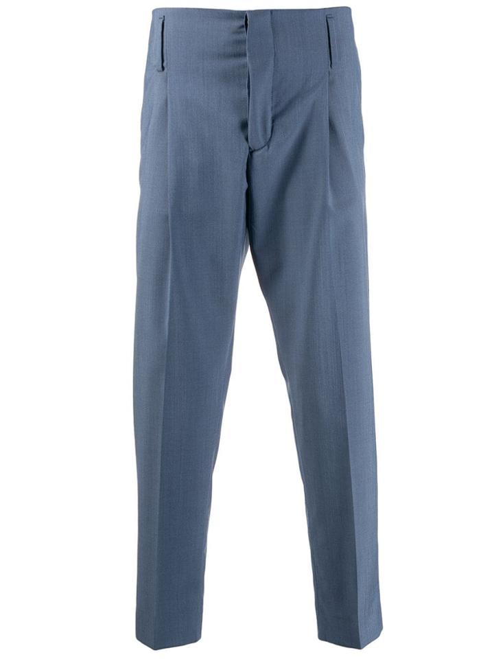 Be Able Cropped Straight Leg Trousers - Blue