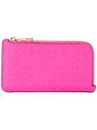Loewe Flat Zip Around Wallet - Pink & Purple