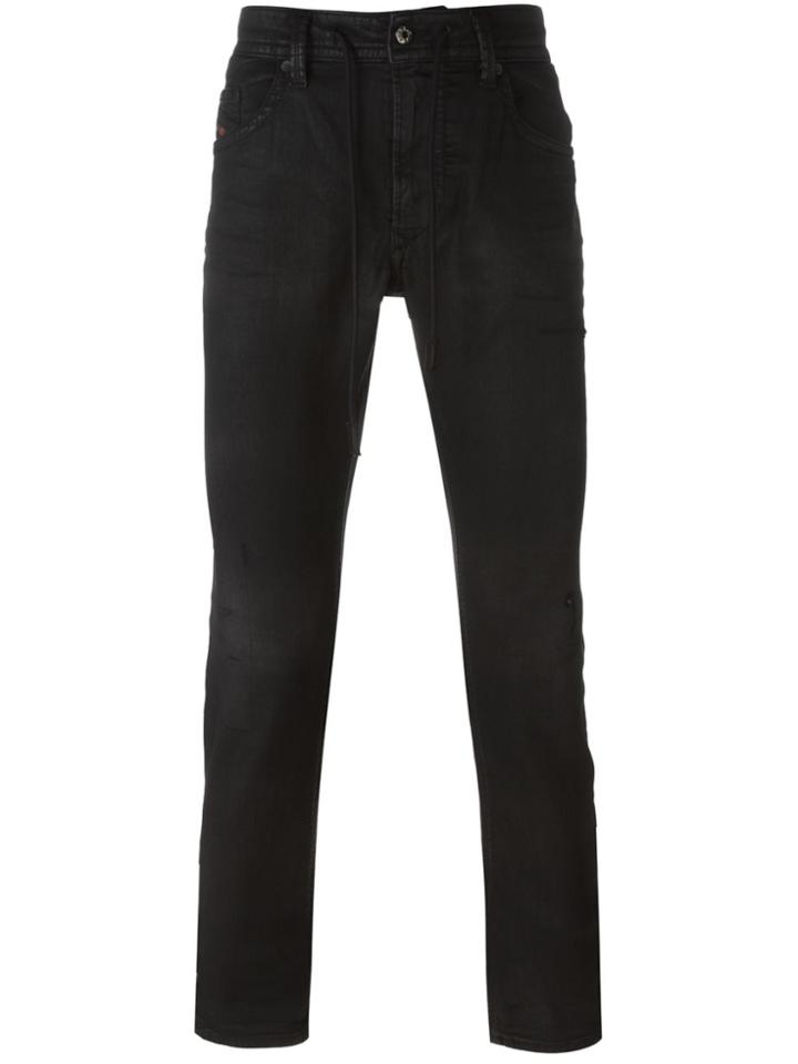 Diesel 'thaver Sp-ne 0855e' Skinny Jeans - Black