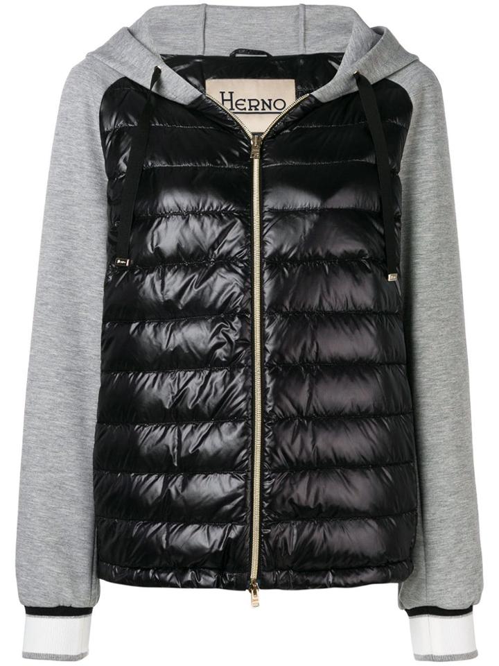 Herno Padded Panel Sweatshirt - Black
