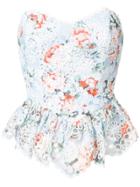Zimmermann Bowe Strapless Bodice - Blue