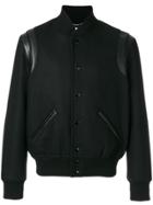 Saint Laurent Varsity Jacket - Black