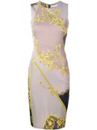Versace Collection Midi Bodycon Dress - Grey