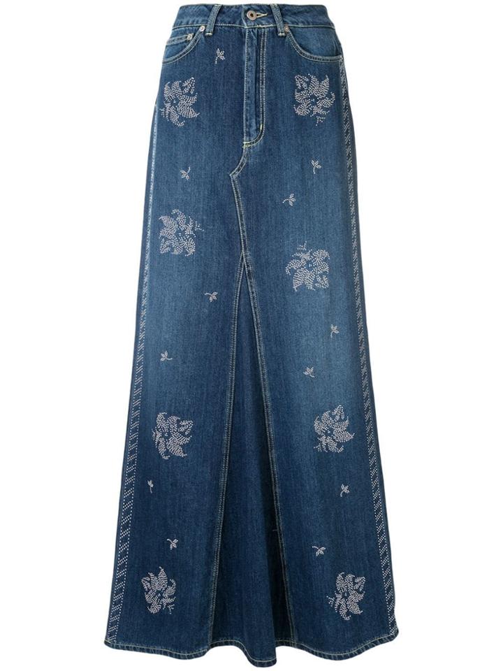 Dondup Studded Skirt - Blue