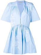 Stella Mccartney Floral Embroidered Jumpsuit - Blue
