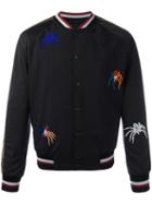 Lanvin Beaded Spider Bomber Jacket, Men's, Size: 46, Black, Polyamide/viscose/wool/glass