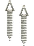 Alberta Ferretti Embellished Dangly Earrings - Silver