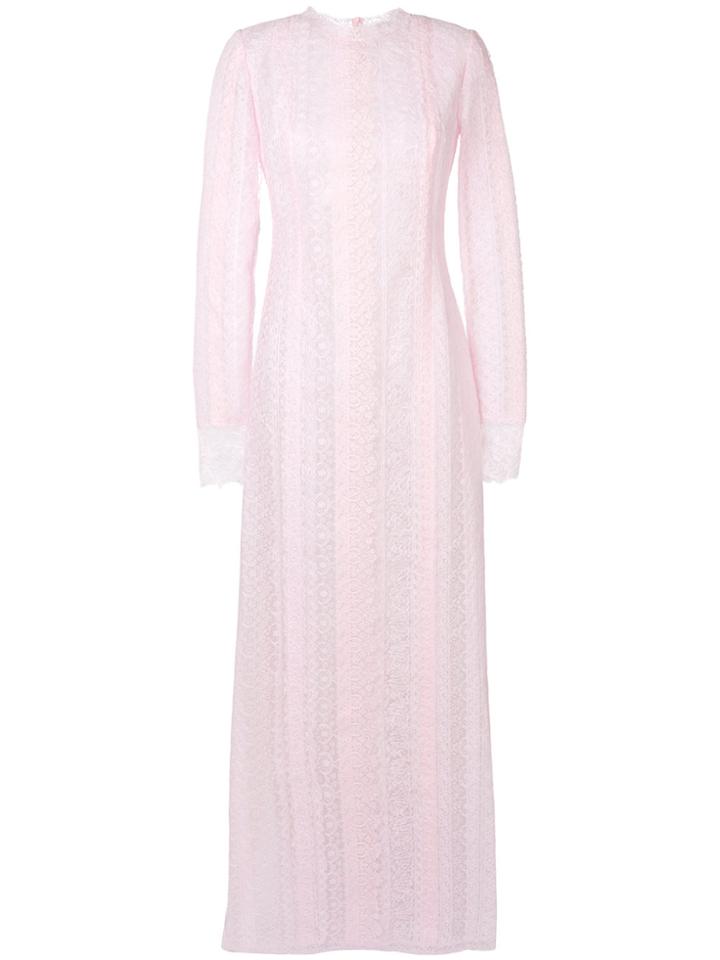 Ermanno Scervino Lace Maxi Dress - Pink & Purple