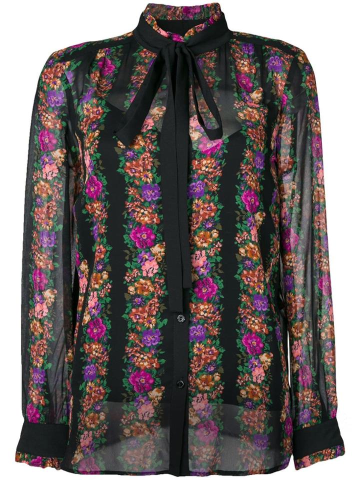 Twin-set Floral Print Shirt - Black