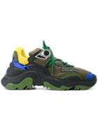 No21 Ridged Lace-up Sneakers - Green